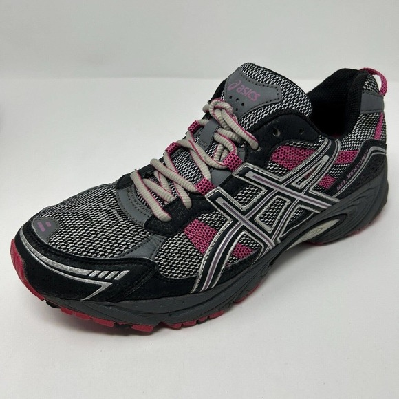 ASICS Gel Venture 4 Women's Size 11 Black Pink Athletic Running Sneaker Shoes - Picture 9 of 15